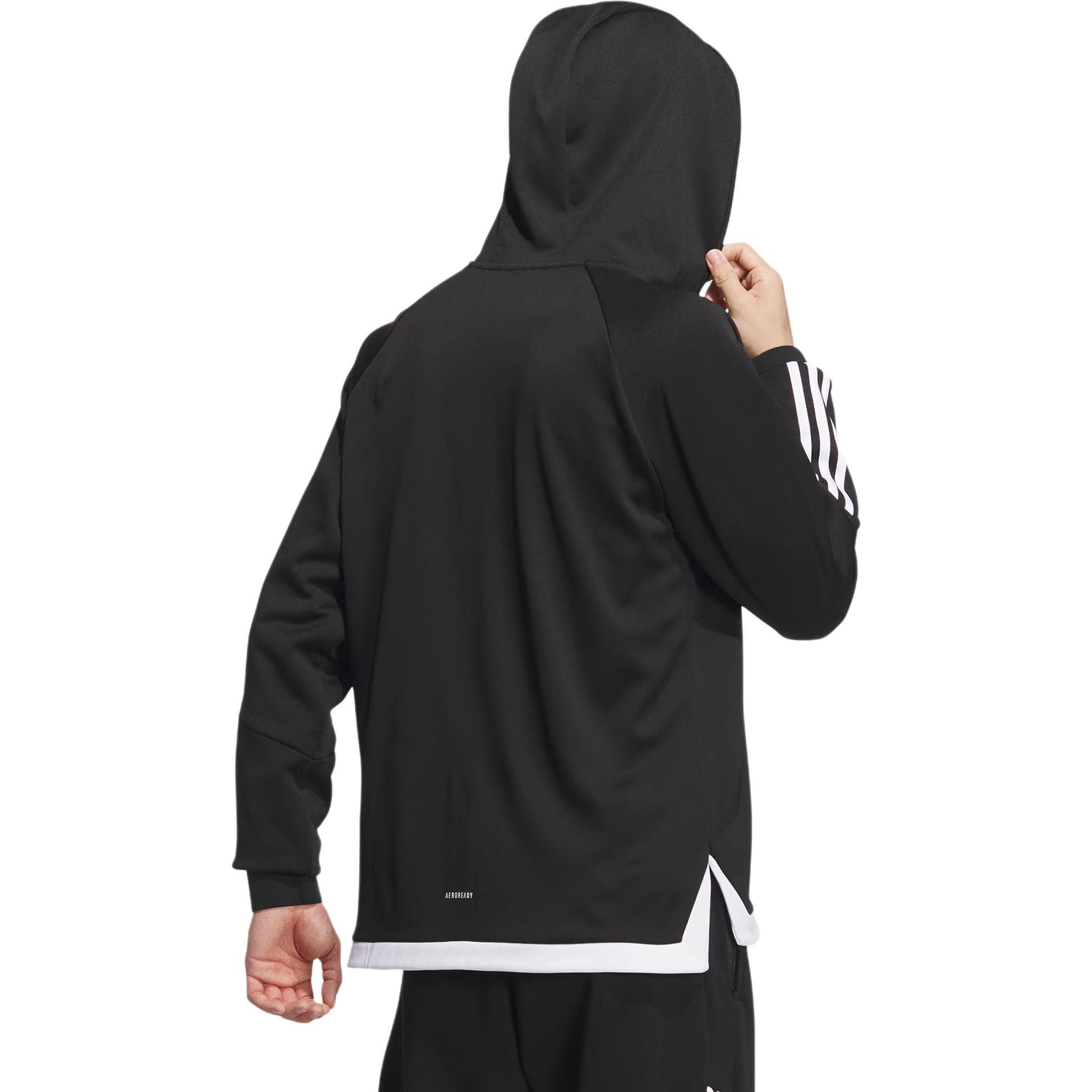 Куртка Adidas С капюшоном Куртки и Пальто Мужской Черный - изображение 3