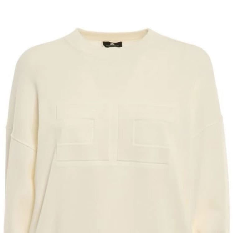 Кофта Elisabetta Franchi Трикотаж Женский Кремовый - изображение 5