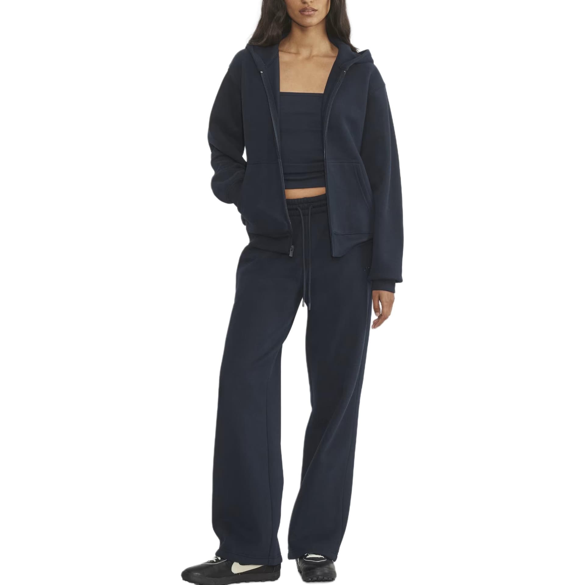 Штаны ARITZIA Свитфлис Комфорт Флис BOYFRIEND Basi Широкие Свитшот Вязаные Спортивные Штаны Женские Admiral Admiral Цвет - изображение 3