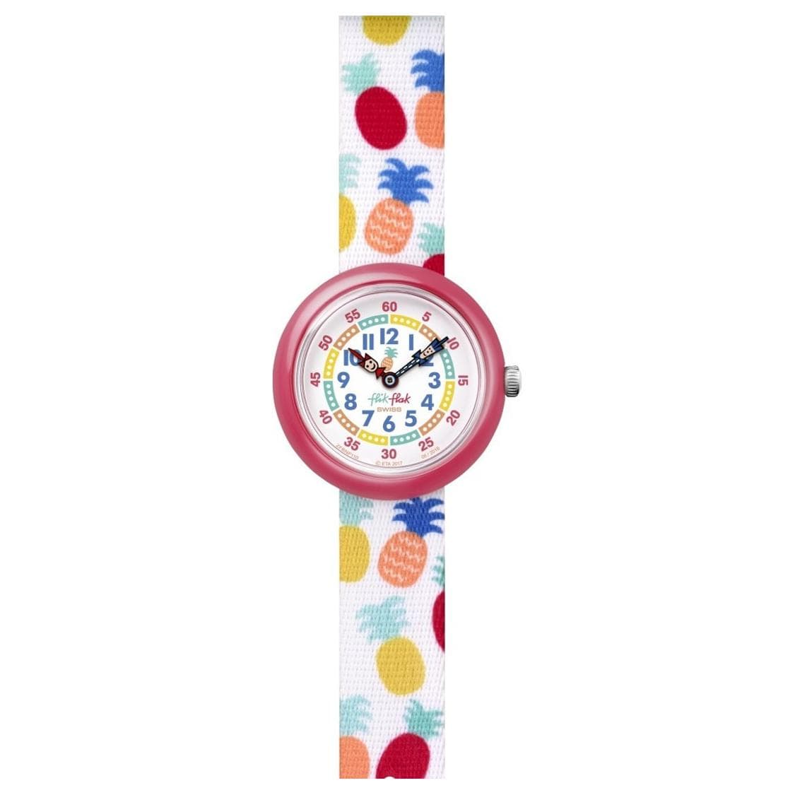 Часы SWATCH Flik Flak Кварцевый механизм 30 м водонепроницаемость детские часы 32 мм белый циферблат пластиковый корпус - изображение 1