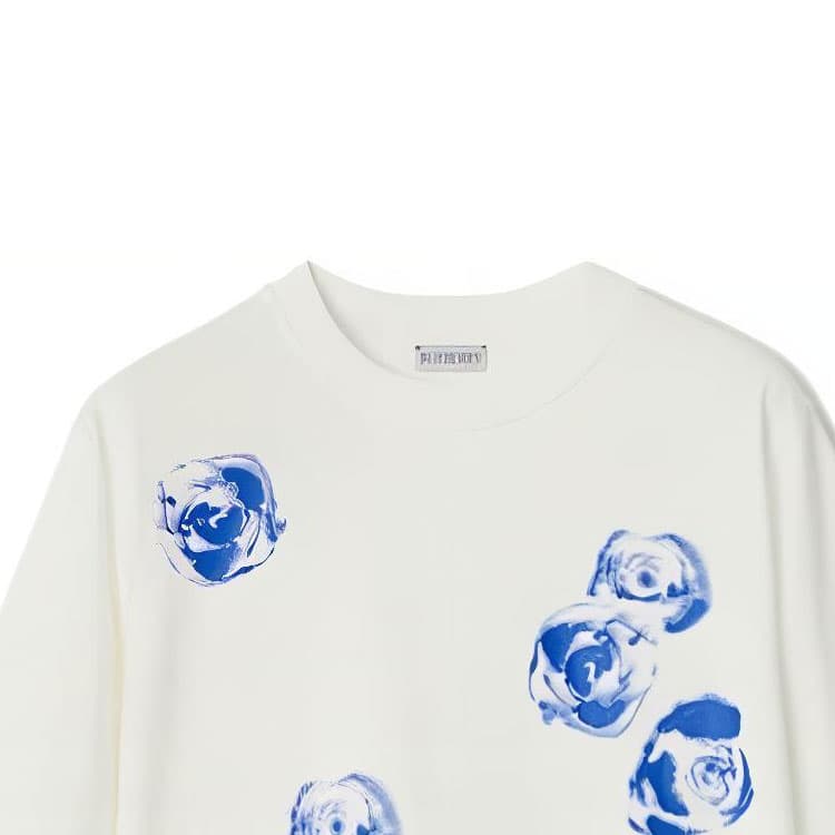 Футболка Burberry Rose Cotton T-shirt T - изображение 4