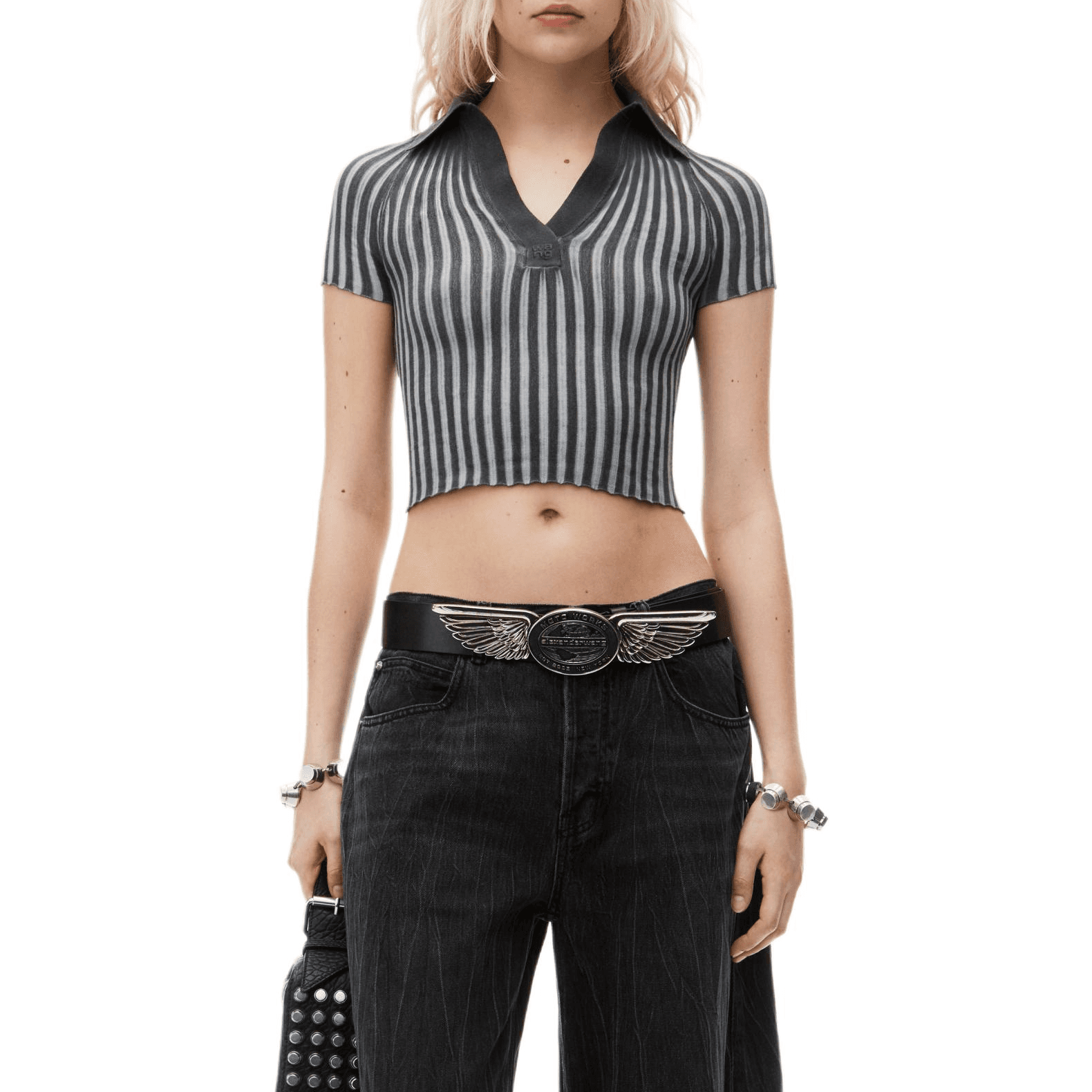 Alexander Wang FW24 Ribbed Knit Polo - изображение 2