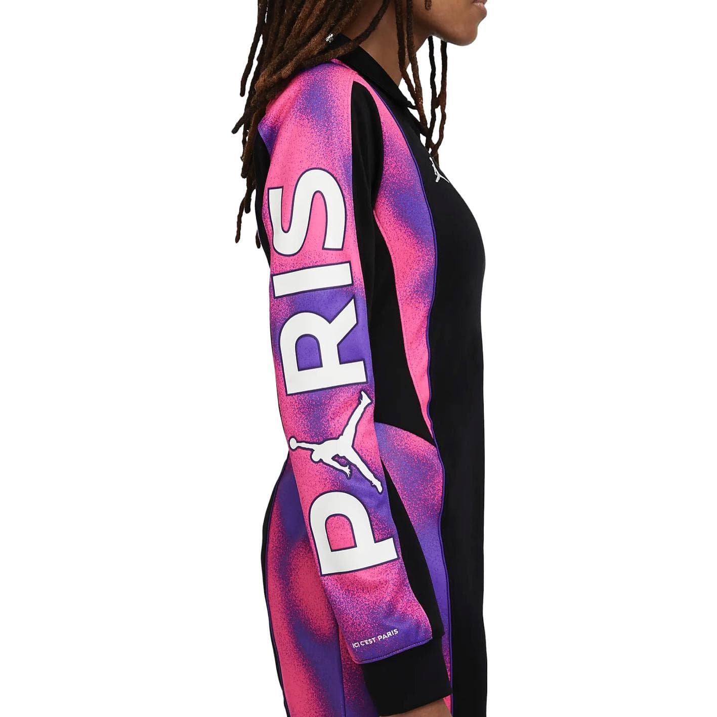 Платье Jordan Paris Saint Germain Черные Женские Длинные Платья с Рукавами - изображение 4