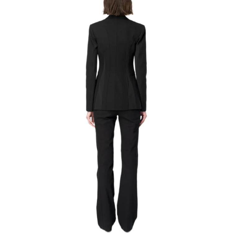 PINKO Dual-Fabric Single-Breasted Blazer - изображение 5