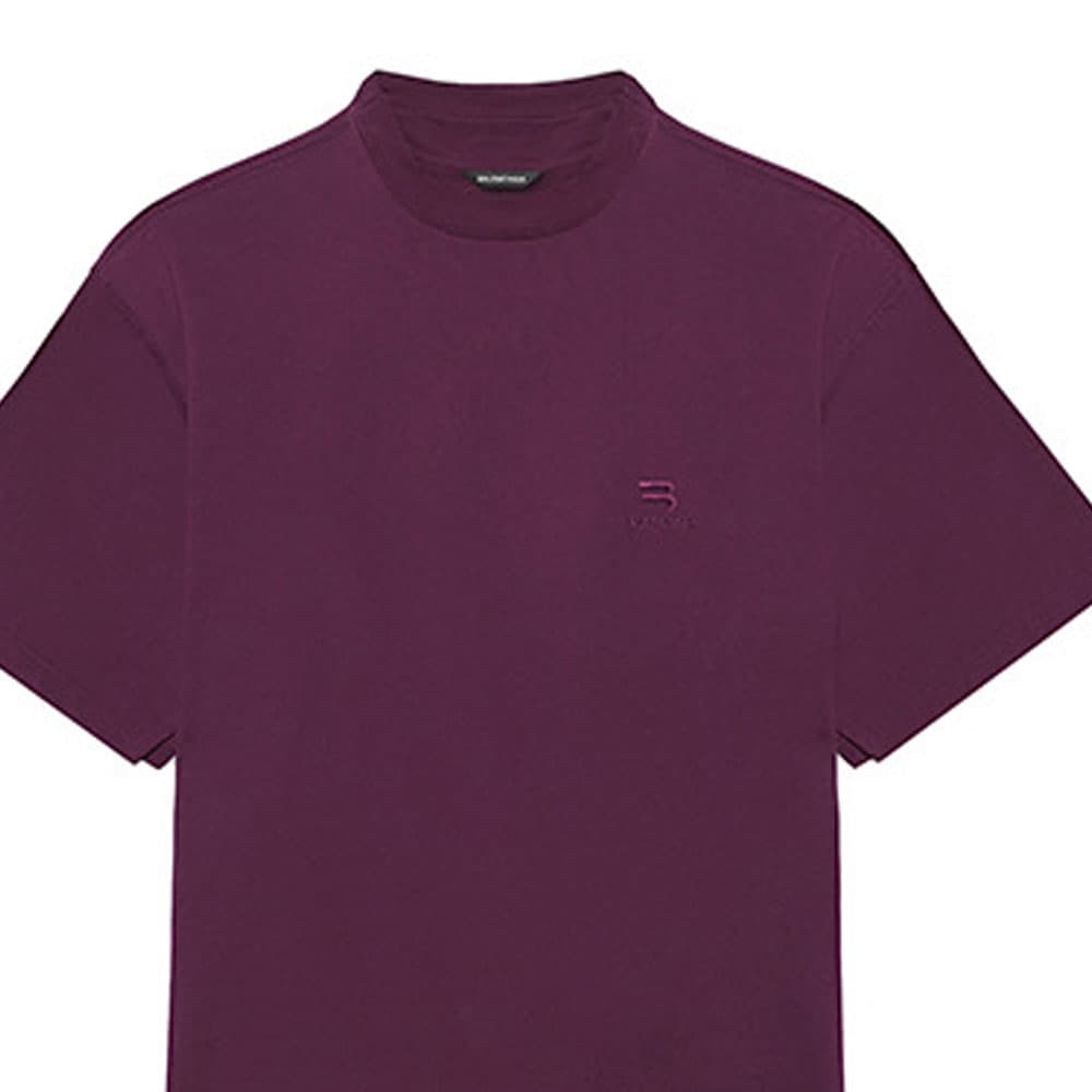 Футболка Balenciaga Logo Embroidered T-Shirt Purple - изображение 6