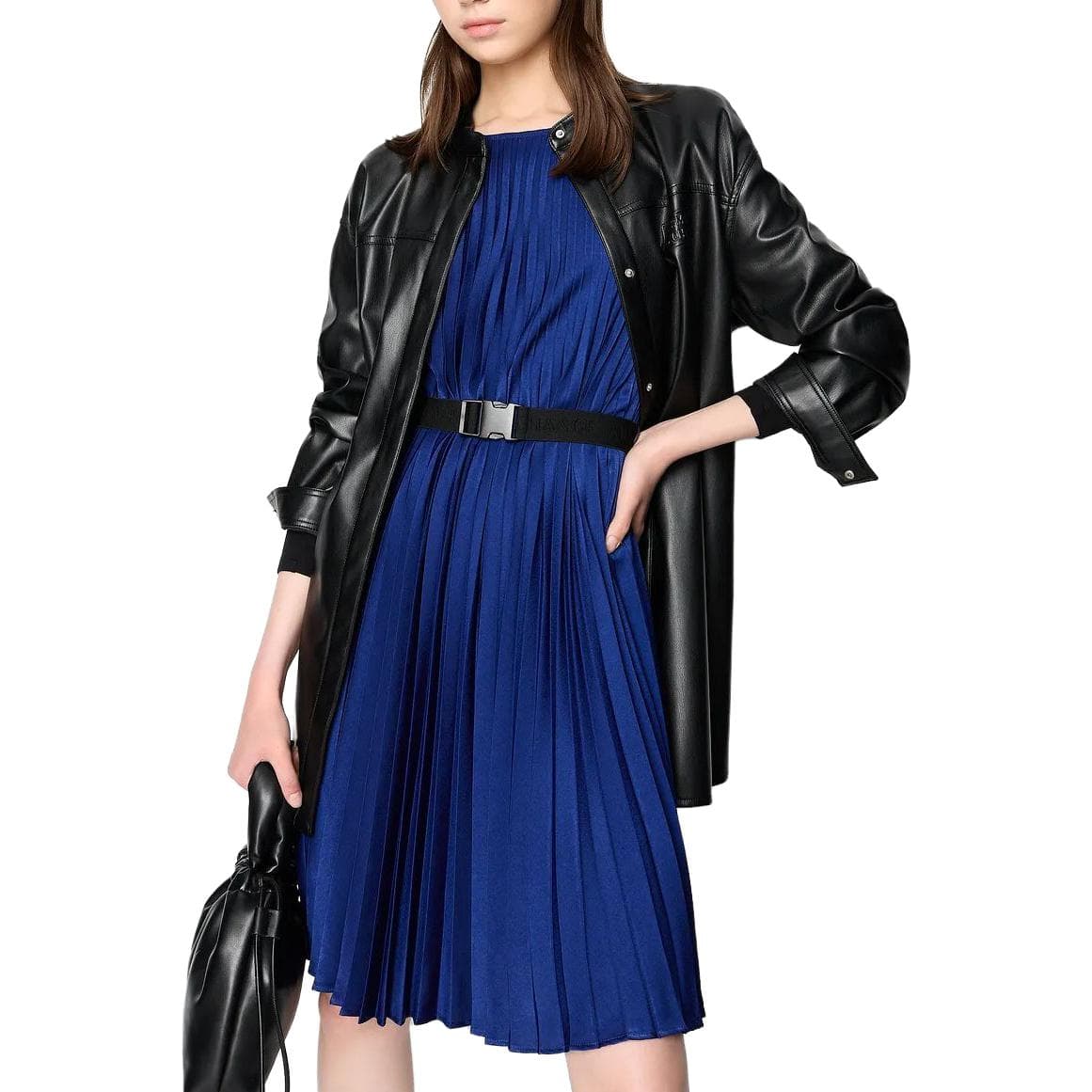 Платье ARMANI EXCHANGEAE FW23 Длинное платье с длинными рукавами для женщин - изображение 5