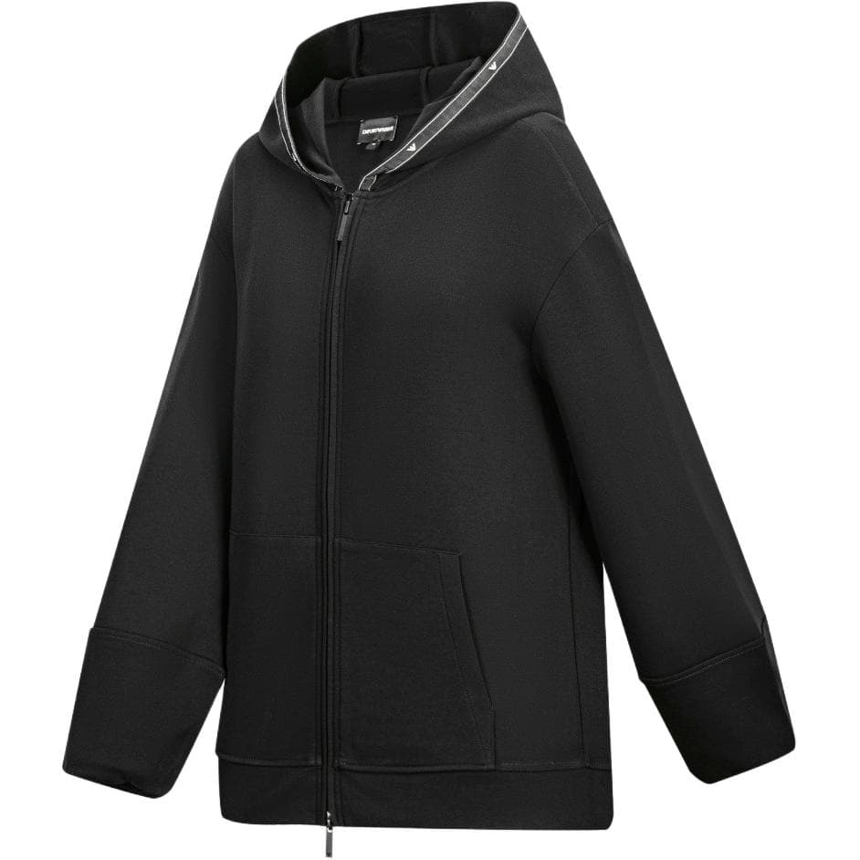 Худи EMPORIO ARMANI FW24 Толстовка Женская Черная - изображение 3