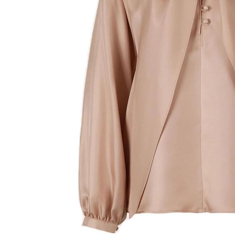 Блузка MaxMara Рубашка Женская Телесно-розовая - изображение 5