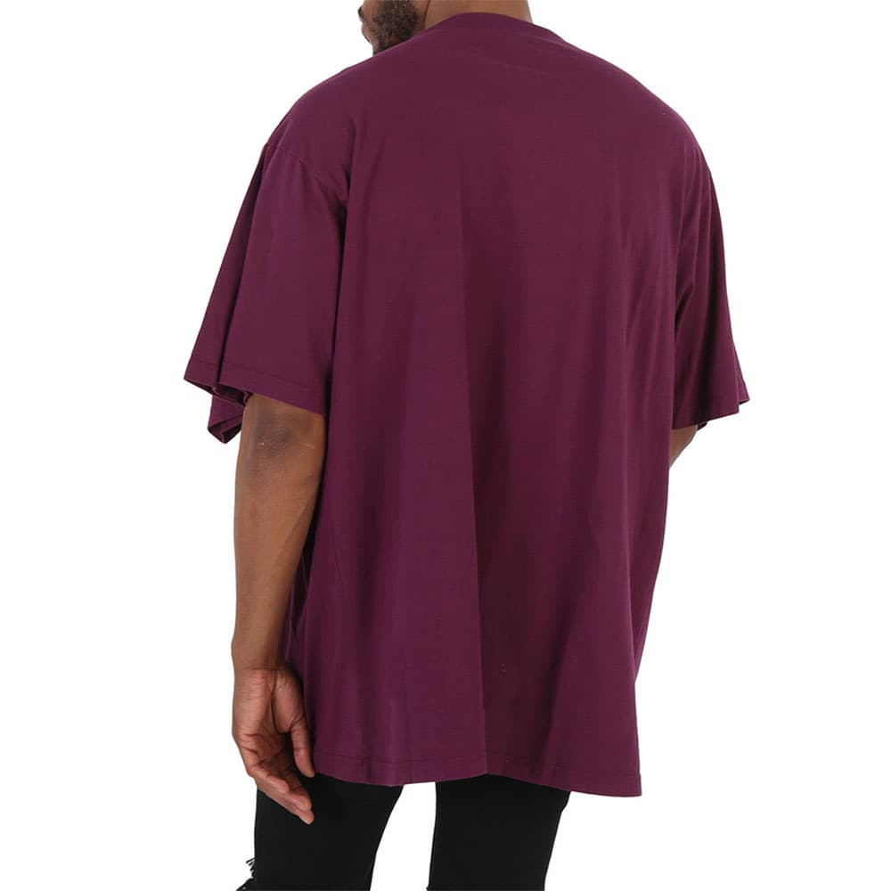 Футболка Balenciaga Logo Embroidered T-Shirt Purple - изображение 4