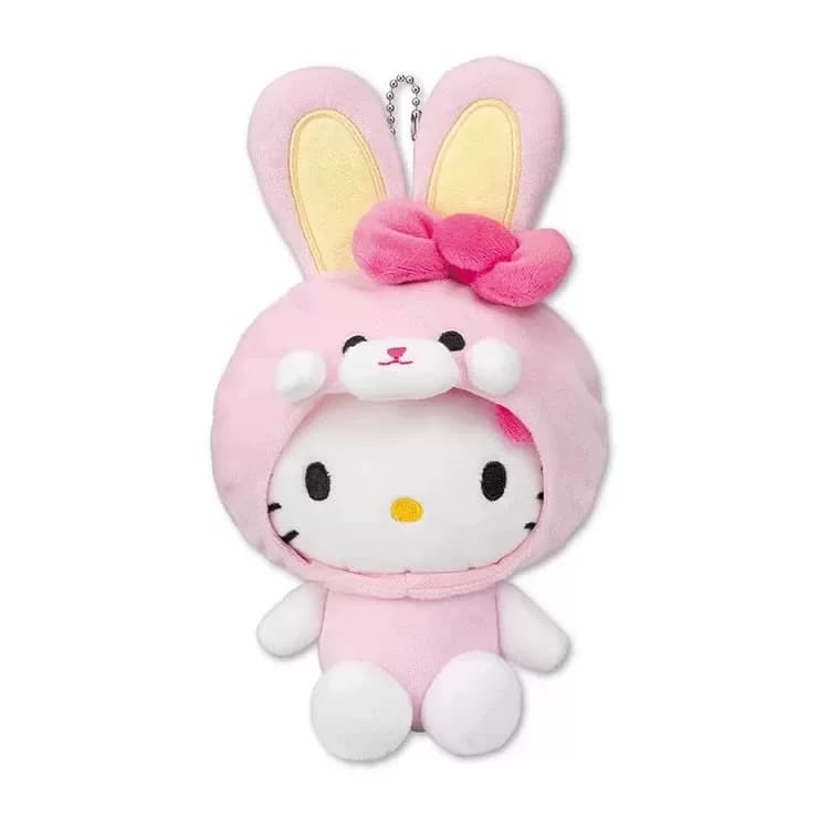 Санрио Hello Kitty Кролик Шляпа Кукла Плюшевый Украшение 18 см Высокий - изображение 1