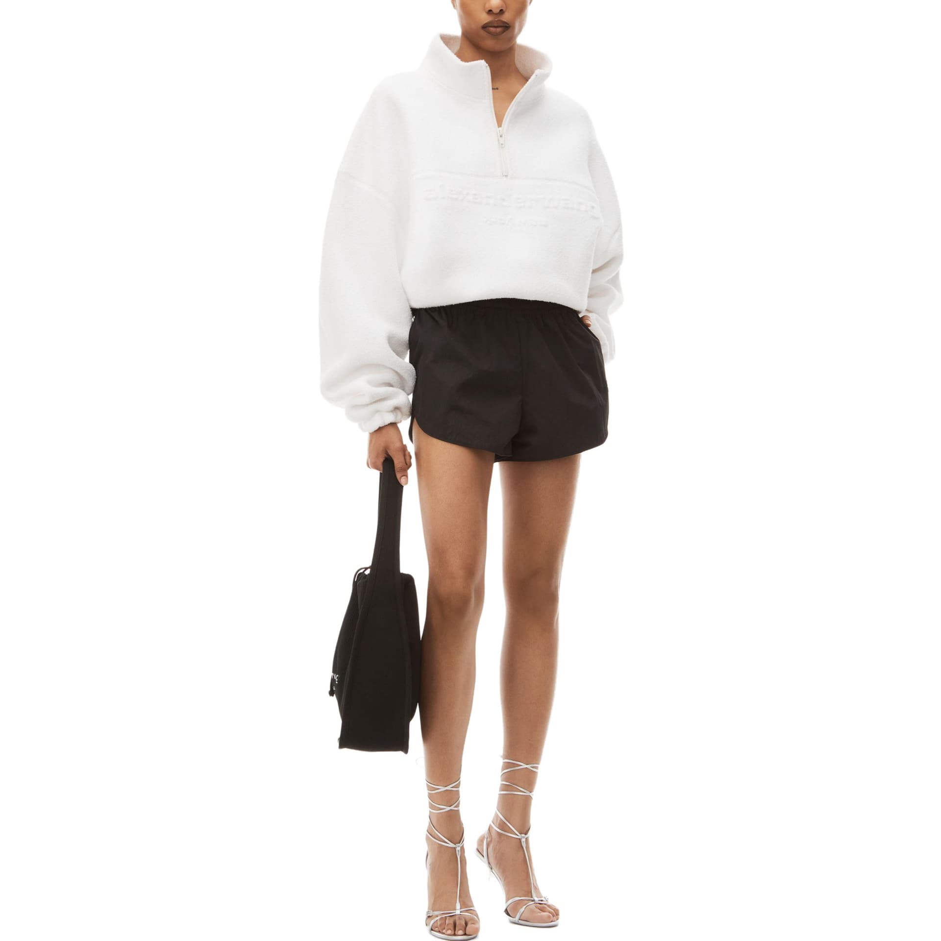 Шорты alexander wang Черные Женские Повседневные шорты - изображение 2