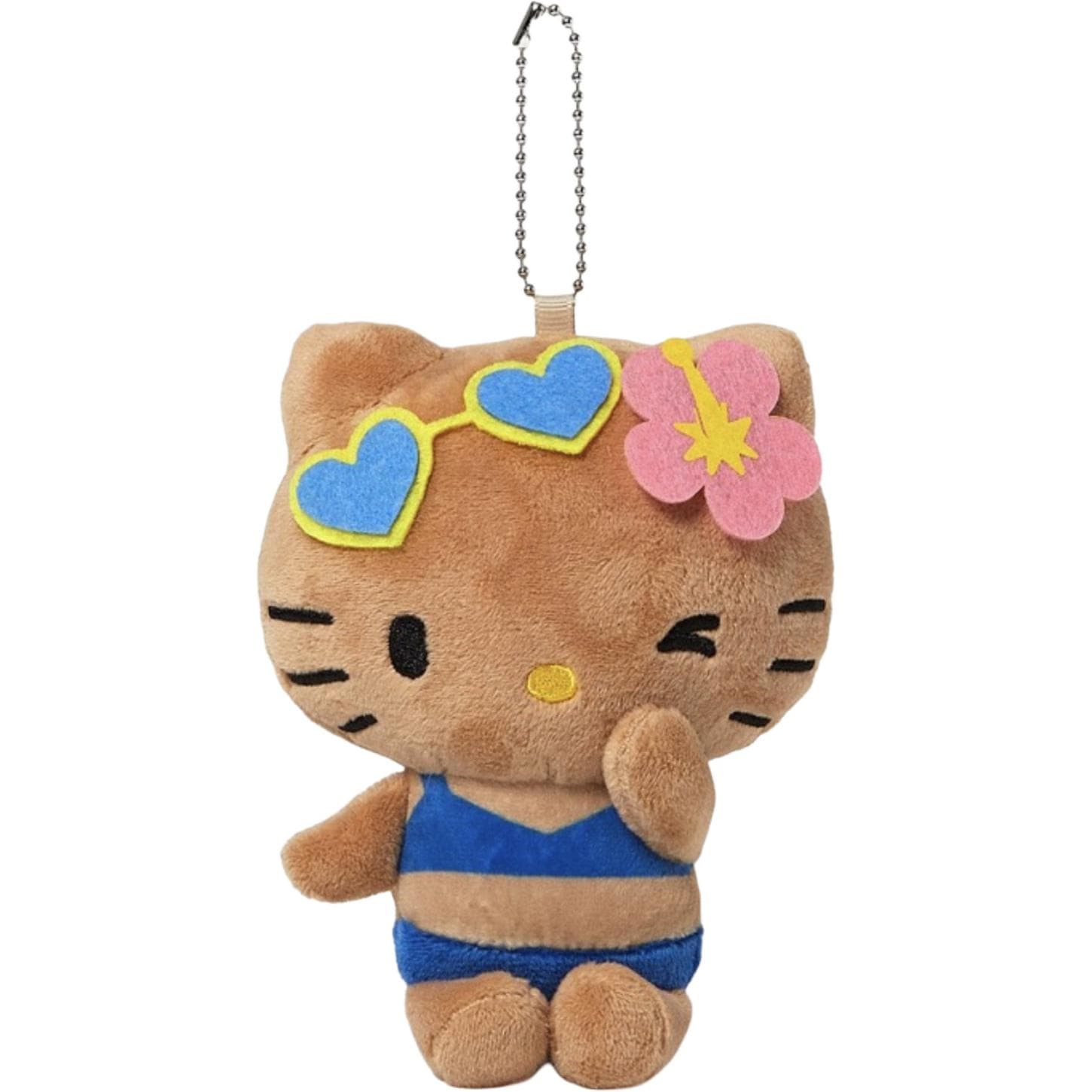 Санрио Hello Kitty 50-летие Коллаборация Черная кожа Бикини Kitty Кукла Плюшевый Украшение 12 см Длина Тела - изображение 1