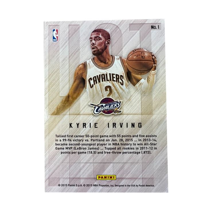 Коллекционные карточки PANINI Knights Команда Kyrie Irving Euro GOD Золото Pen Подпись Подпись Деревянный Pick Звезда Карта Редкая Карта - изображение 2