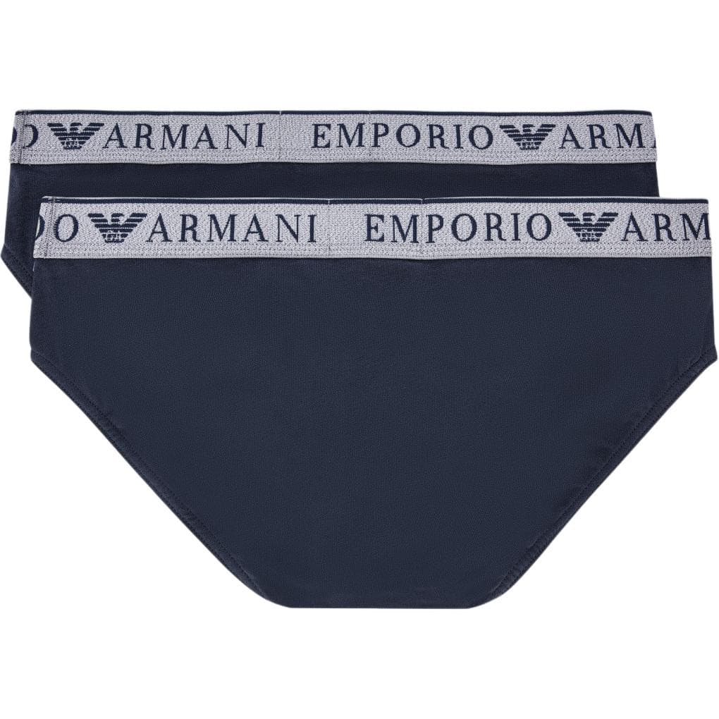 Трусы EMPORIO ARMANI FW24 Трусы Мужские 2 упаковки Темно-синий - изображение 2