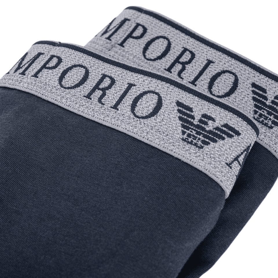 Трусы EMPORIO ARMANI FW24 Трусы Мужские 2 упаковки Темно-синий - изображение 3