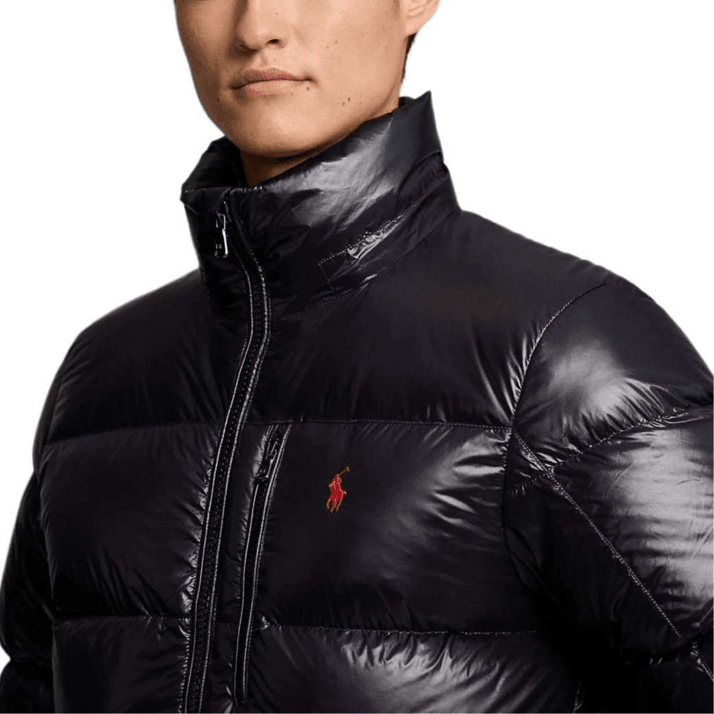 Зимняя куртка Polo Ralph Lauren Мужской пуховик черного цвета - изображение 6