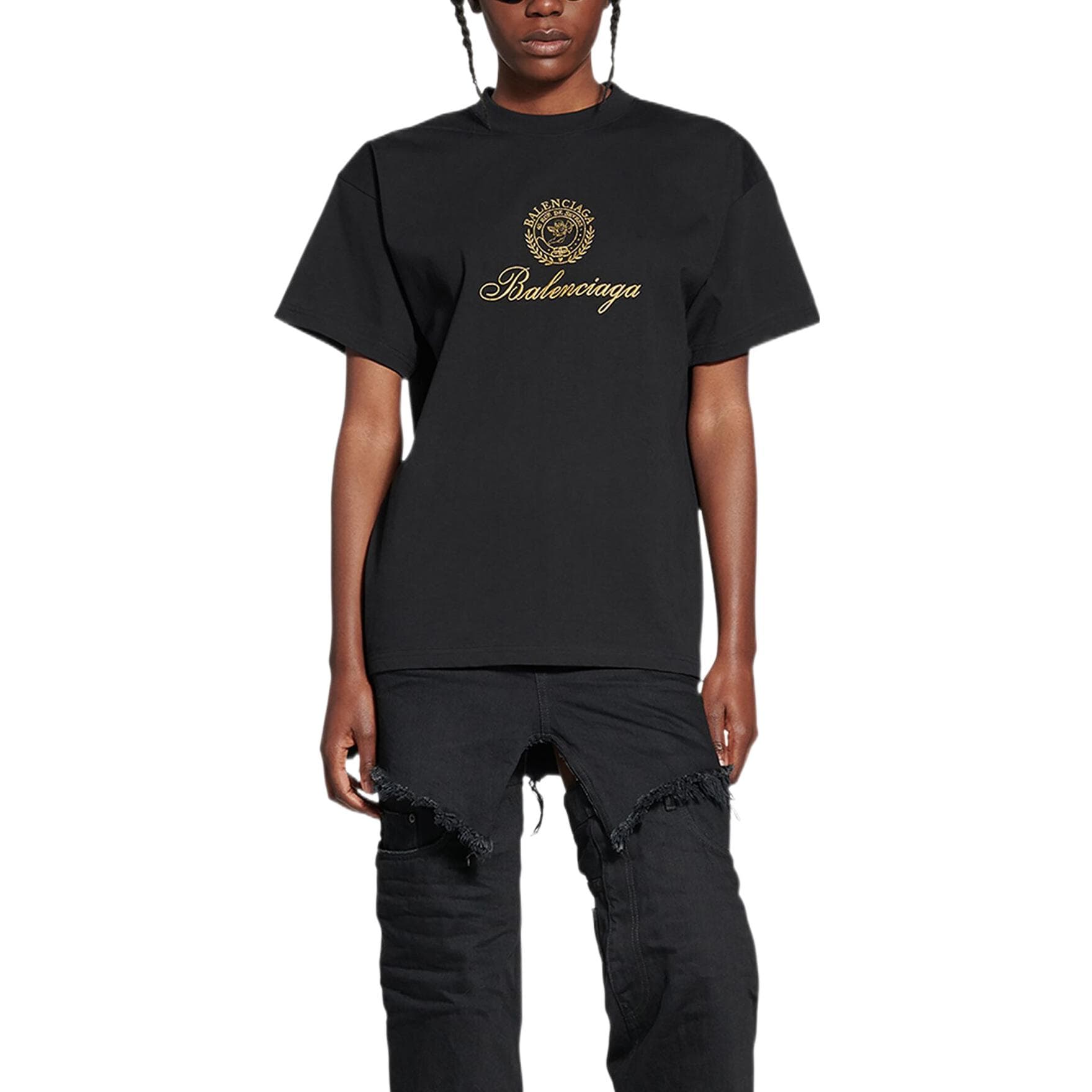 Футболка Balenciaga FW22 Qixi Crest LogoT - изображение 4