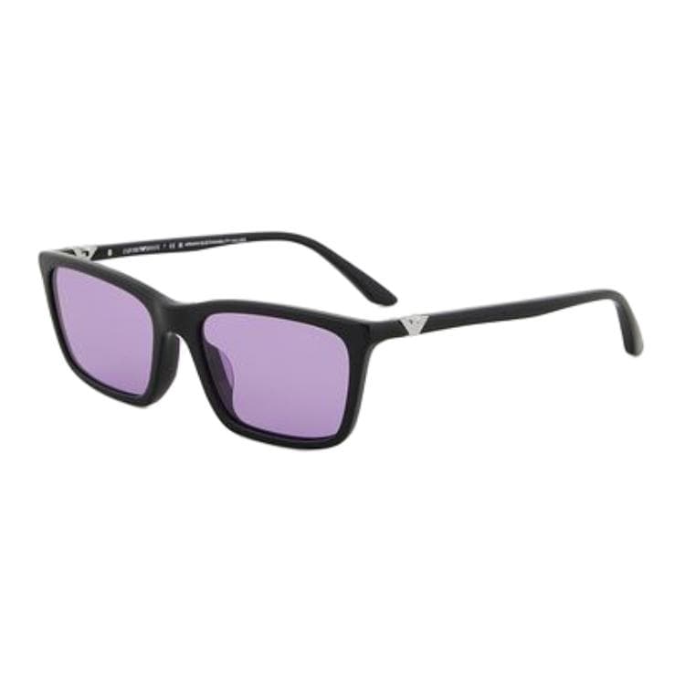 Солнцезащитные очки EMPORIO ARMANI Ацетатное волокно Пластик Квадратные Солнцезащитные очки Унисекс Черные - изображение 1
