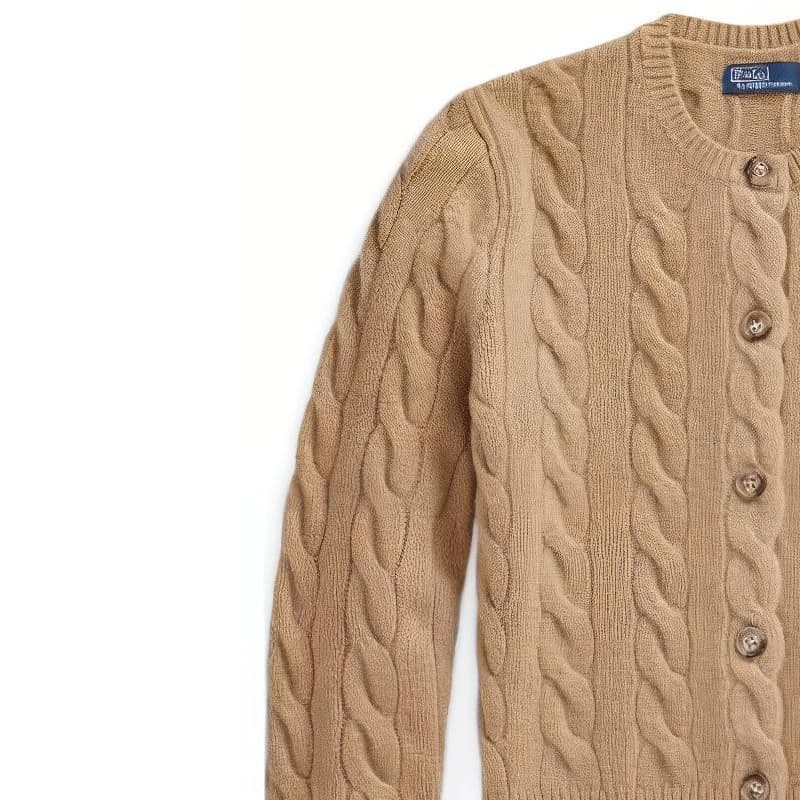 Кофта Polo Ralph Lauren Cable-Knit Wool-Cashmere Cardigan - изображение 9