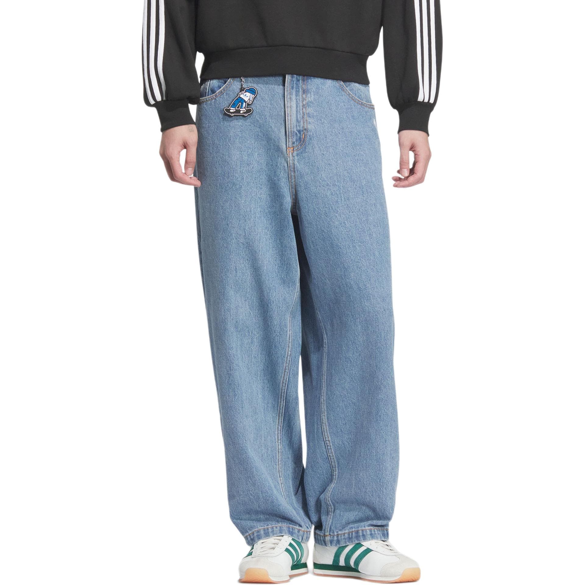 Штаны Adidas Originals Skate Джинсы Мужские Синие - изображение 3