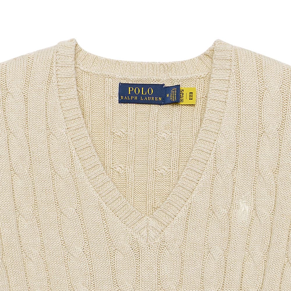 Кардиган Polo Ralph Lauren FW22 Свитер Стандартный размер Женские Овсяный - изображение 3