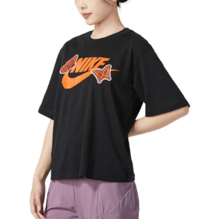 Футболка NIKE Черные Женские Футболки - изображение 3