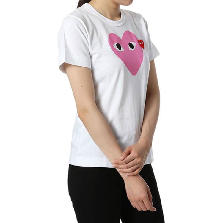 Футболка CDG Play White T-Shirt - изображение 3