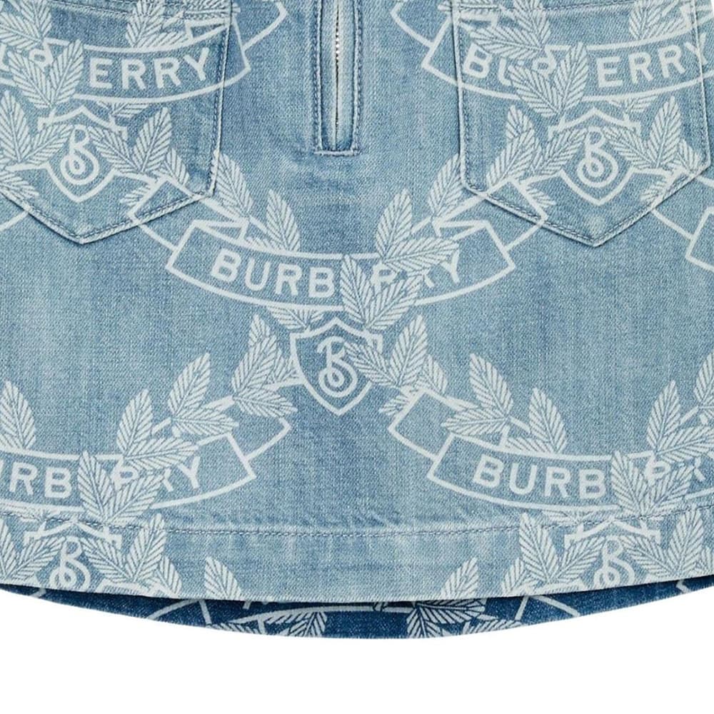 Burberry SS23 Умеренный Юбка Детский Светло-синий - изображение 5