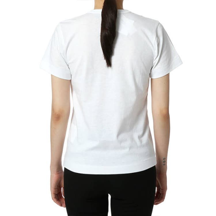 Футболка CDG Play White T-Shirt - изображение 4