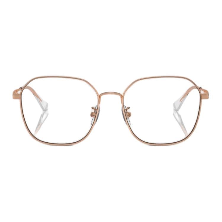 Оправа RayBan Металлические квадратные оправы для очков унисекс розовое золото - изображение 1