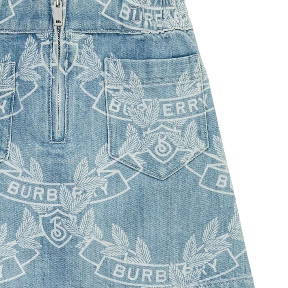 Burberry SS23 Умеренный Юбка Детский Светло-синий - изображение 4