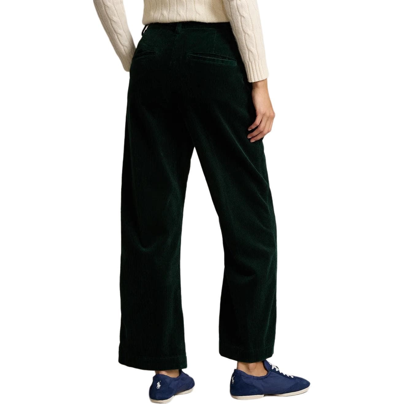 Штаны Polo Ralph Lauren FW24 Повседневные брюки женские Преппи зеленые - изображение 4