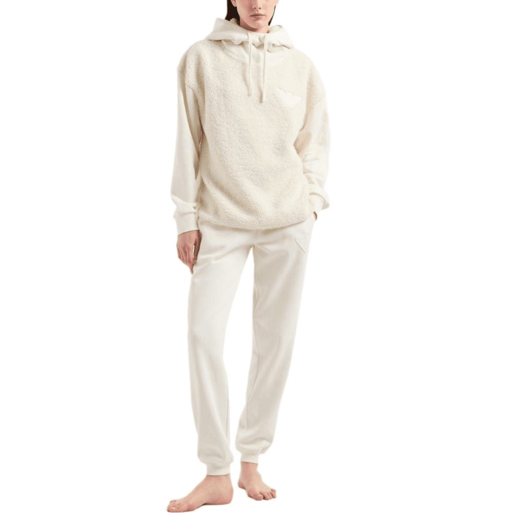 Худи EMPORIO ARMANI FW24 Толстовка Женская Бежевая - изображение 4