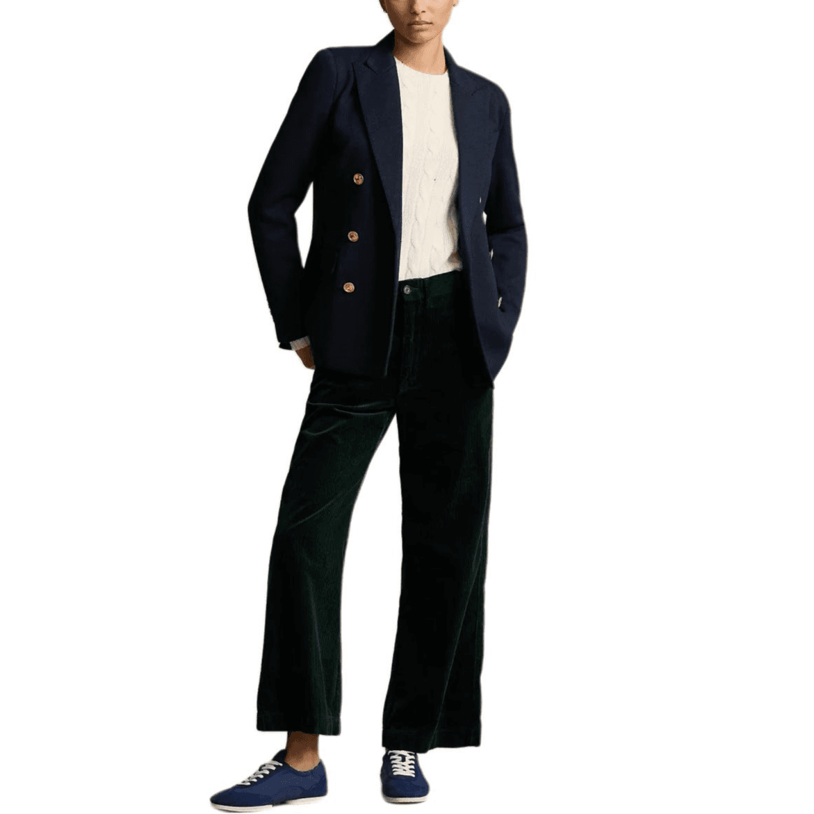 Штаны Polo Ralph Lauren FW24 Повседневные брюки женские Преппи зеленые - изображение 2