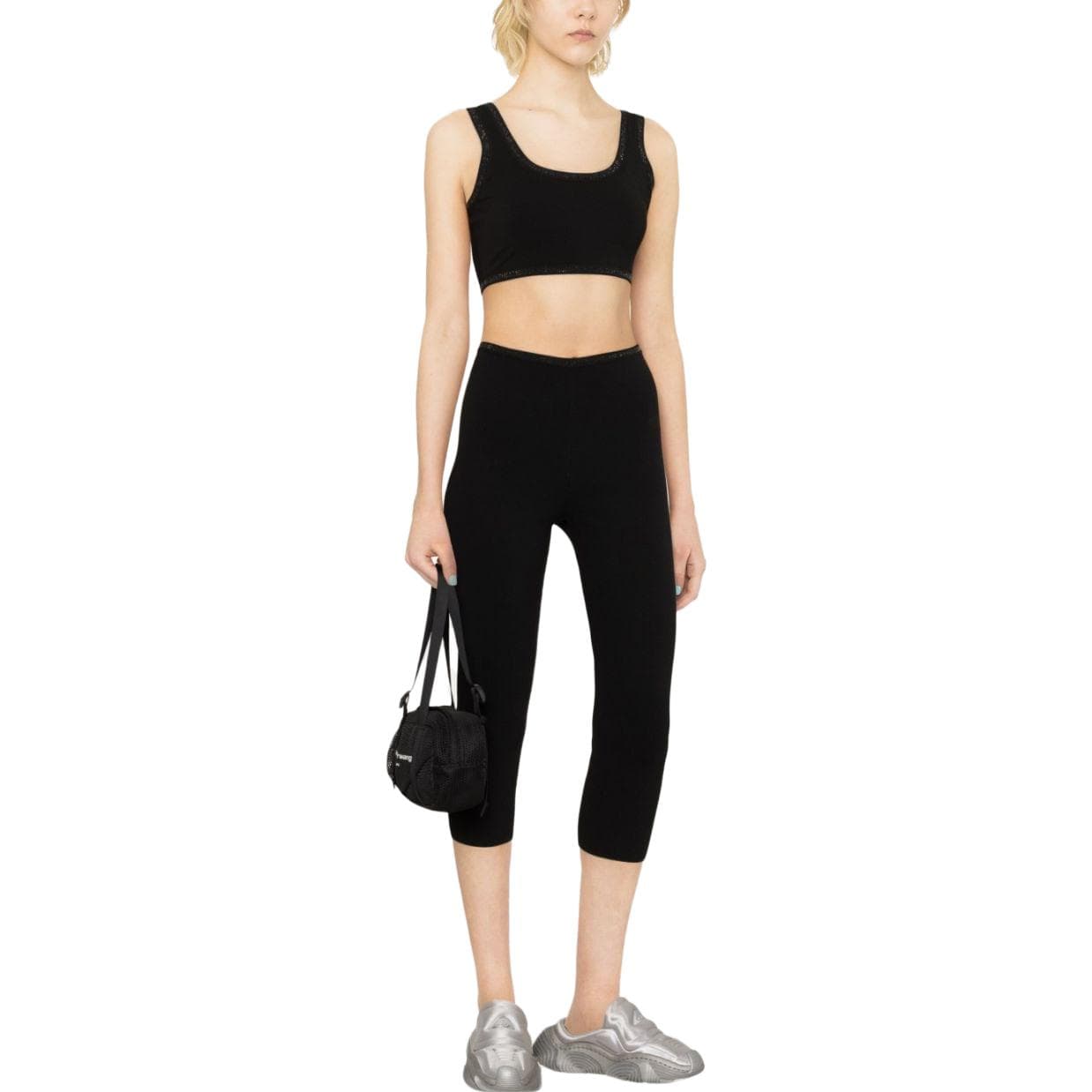Alexander Wang Черные Женские Спортивные Майки Без Рукавов - изображение 2