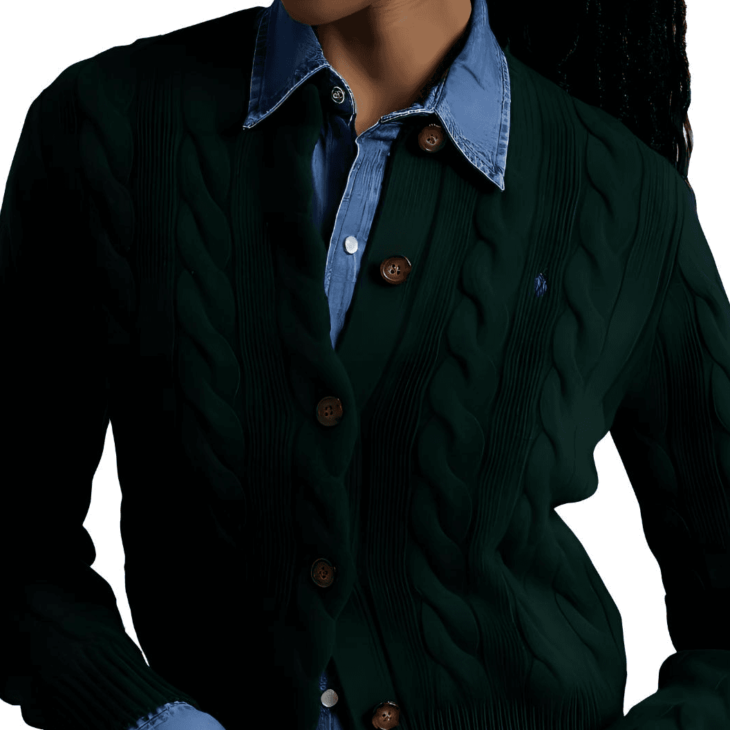 Кардиган Polo Ralph Lauren FW24 Свитер Стандартный размер Женские Зелёный - изображение 6