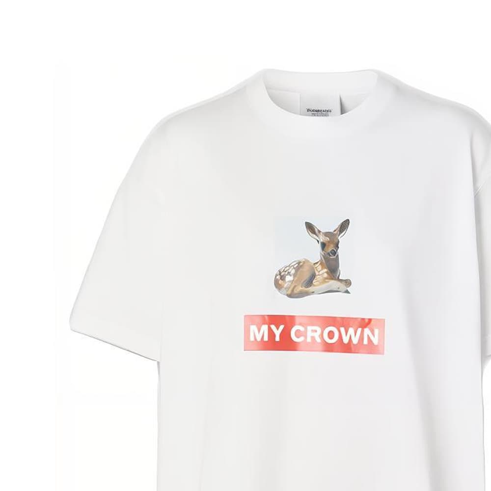 Футболка Burberry Deer Print T-Shirt - изображение 2