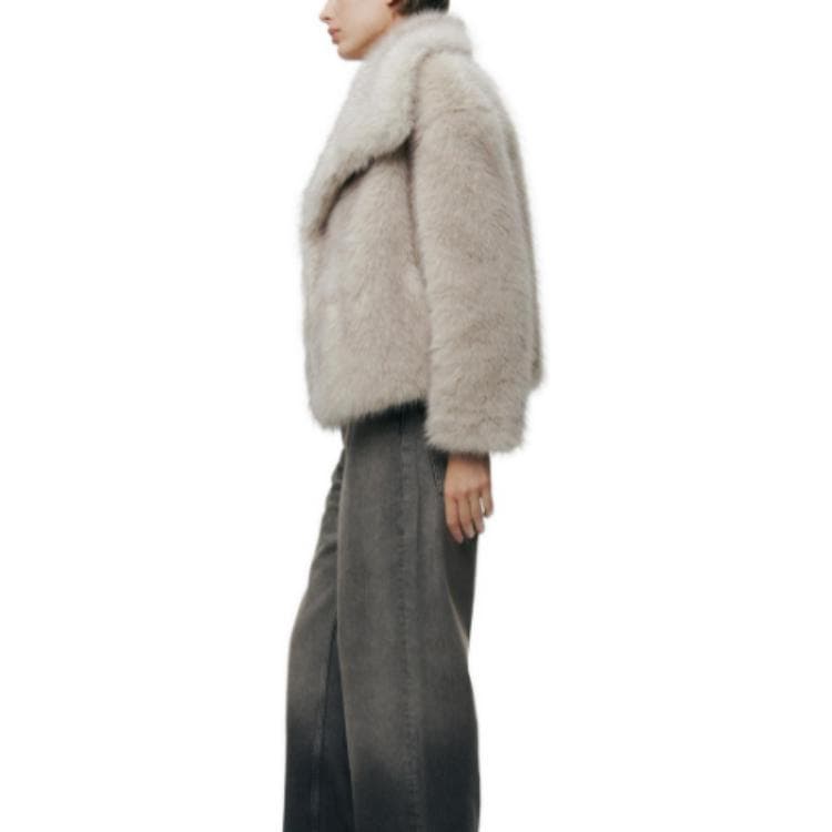 ZARA Cardigan Fur White - изображение 3