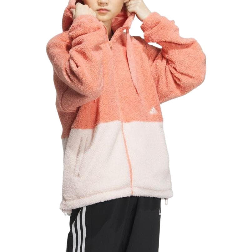 Adidas Апельсин Женские Бархатные Куртки - изображение 4