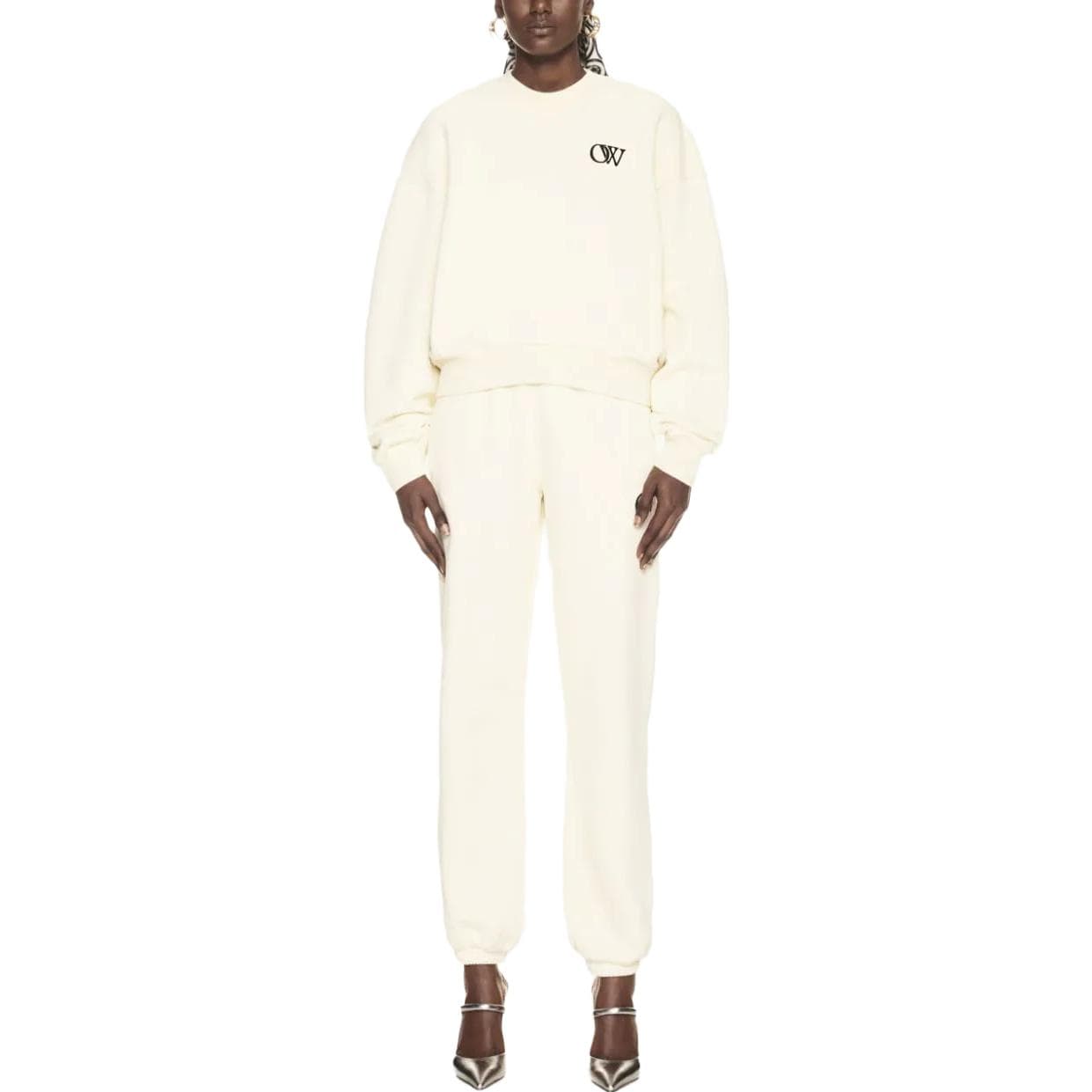 Штаны OFF-WHITE Принт с буквами Свободный покрой Вязаные Тренировочные брюки Женские - изображение 3
