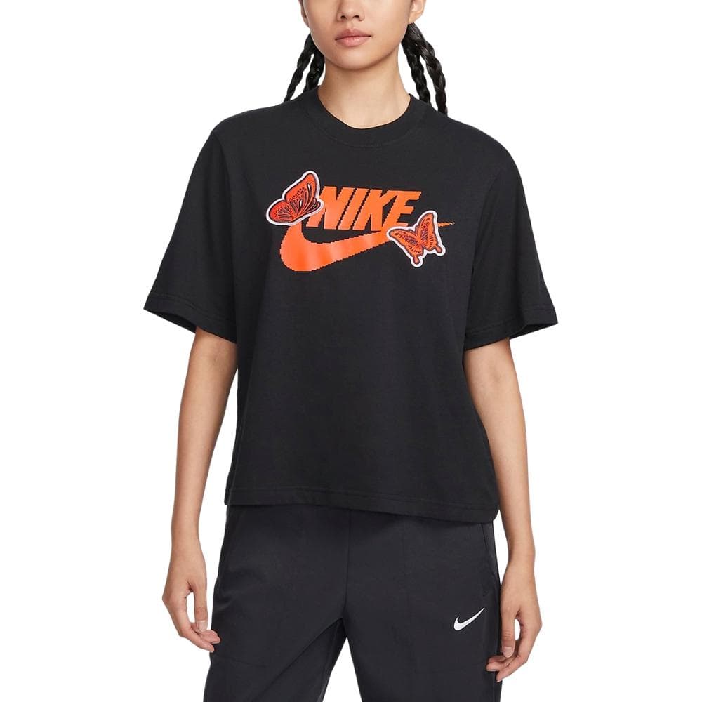 Футболка NIKE Черные Женские Футболки - изображение 4