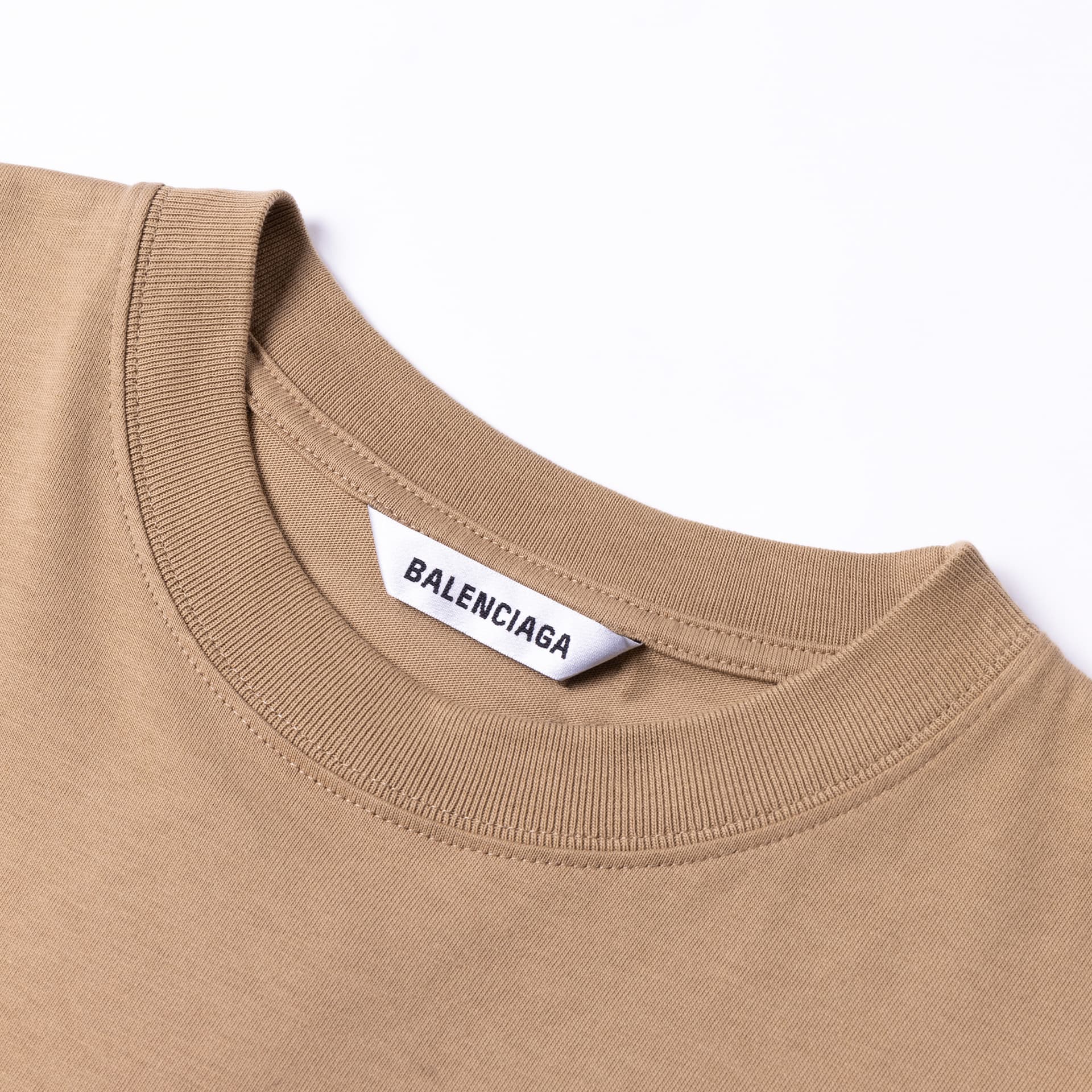 Футболка Balenciaga FW21 Logo T-Shirt Khaki - изображение 3
