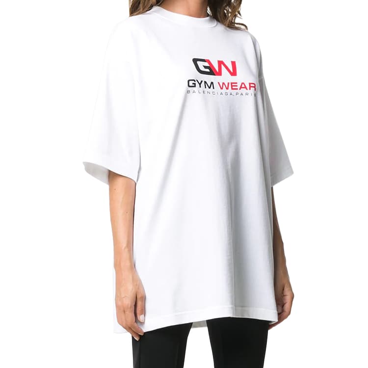 Футболка Balenciaga Logo Print T-Shirt White - изображение 3