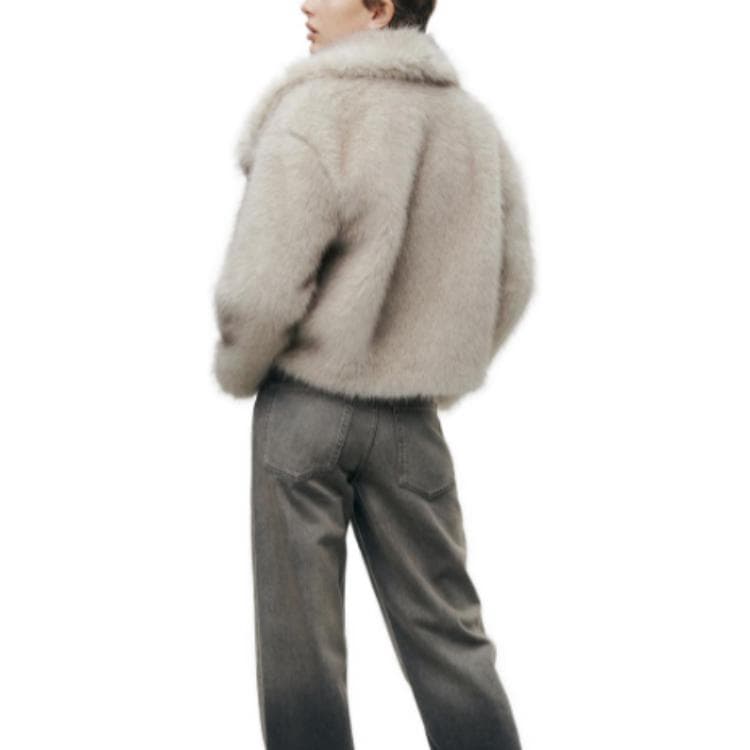 ZARA Cardigan Fur White - изображение 4