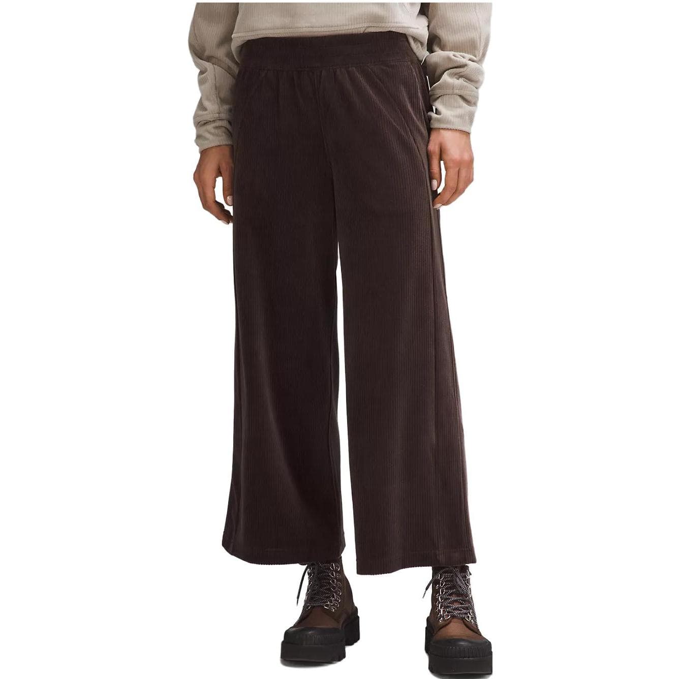 Штаны lululemon Scuba Mid-Rise Wide-Leg Crop Velvet Cord - изображение 5