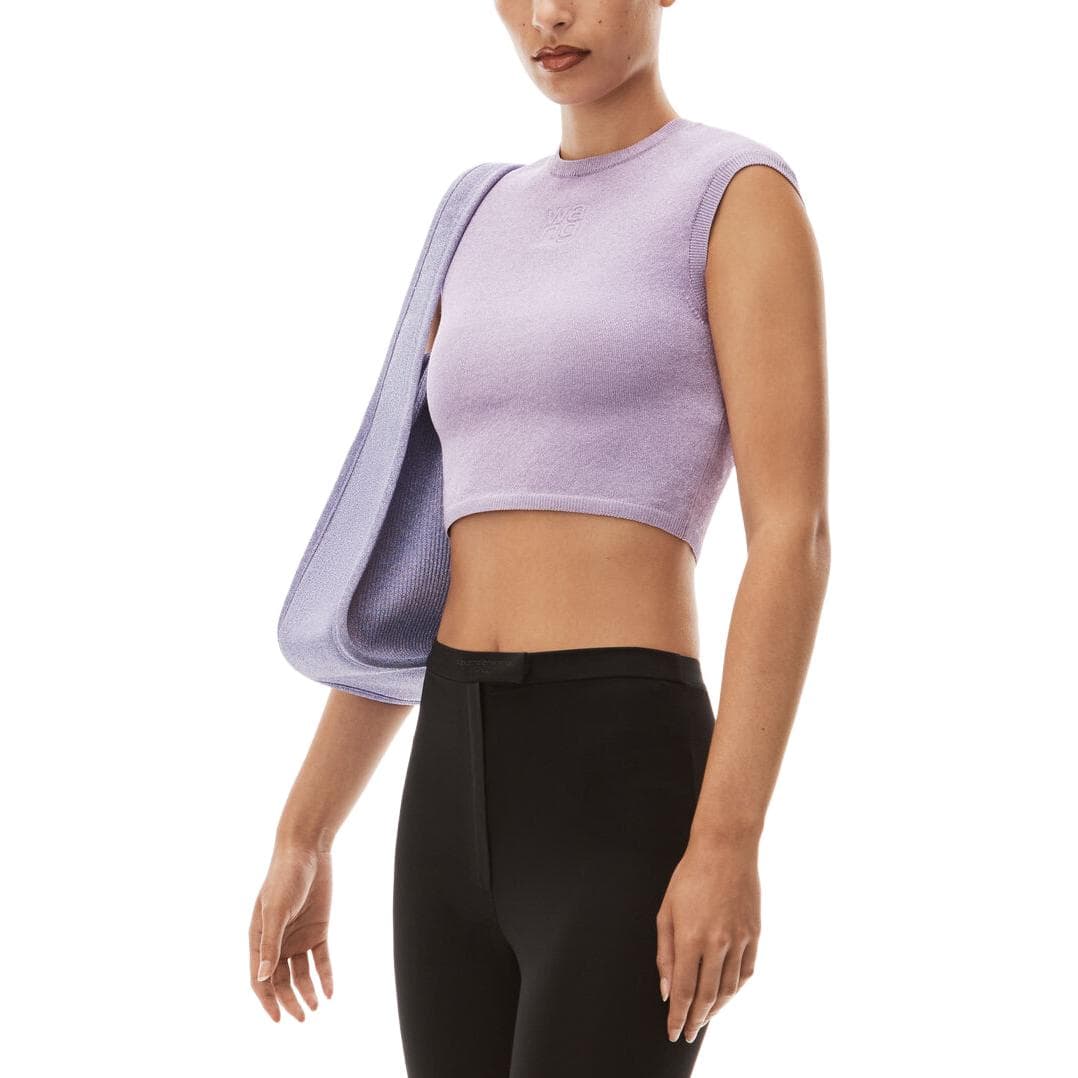 Футболка Alexander Wang T-Shirt Женская Фиолетовая - изображение 5
