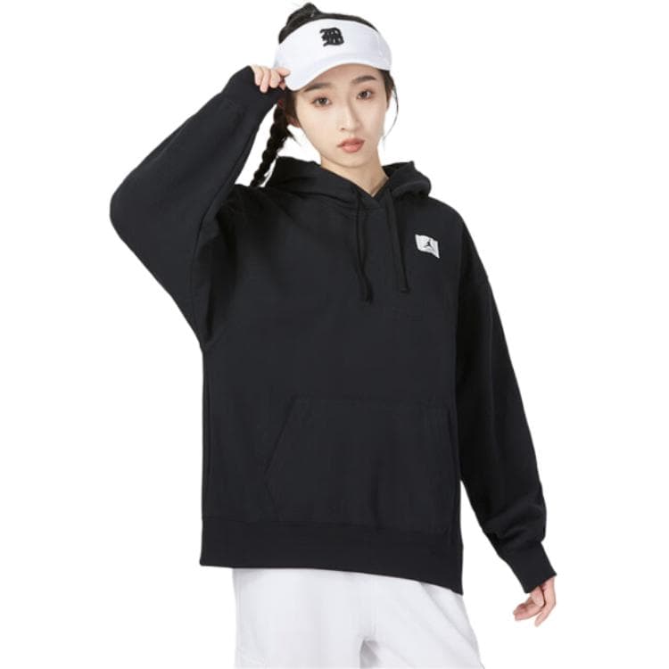 Худи Jordan Logo Hoodie Fleece Black - изображение 3