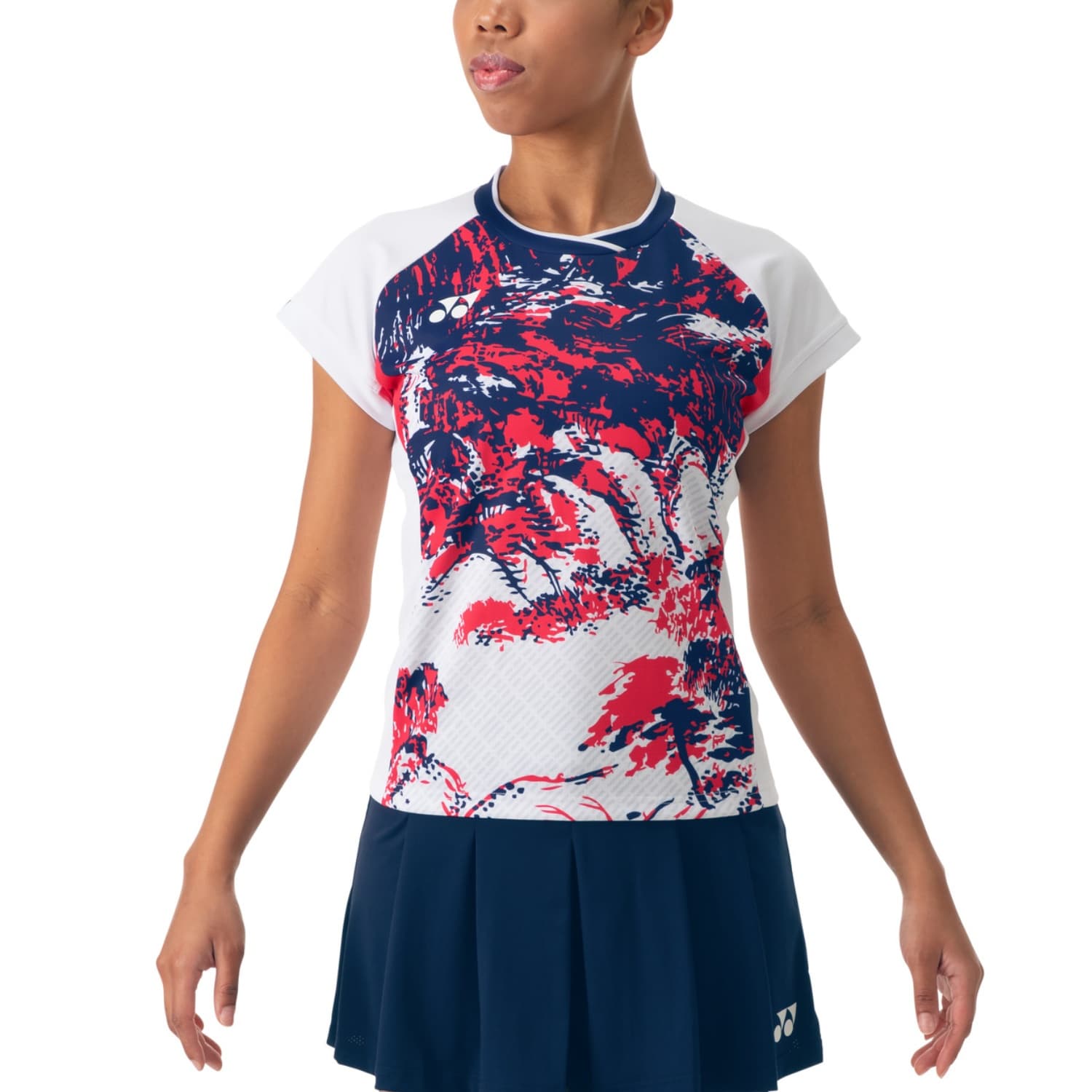 YONEX Badminton Olympic Collection SS24 Падел-бадминтон Джерси Женская Белая - изображение 3