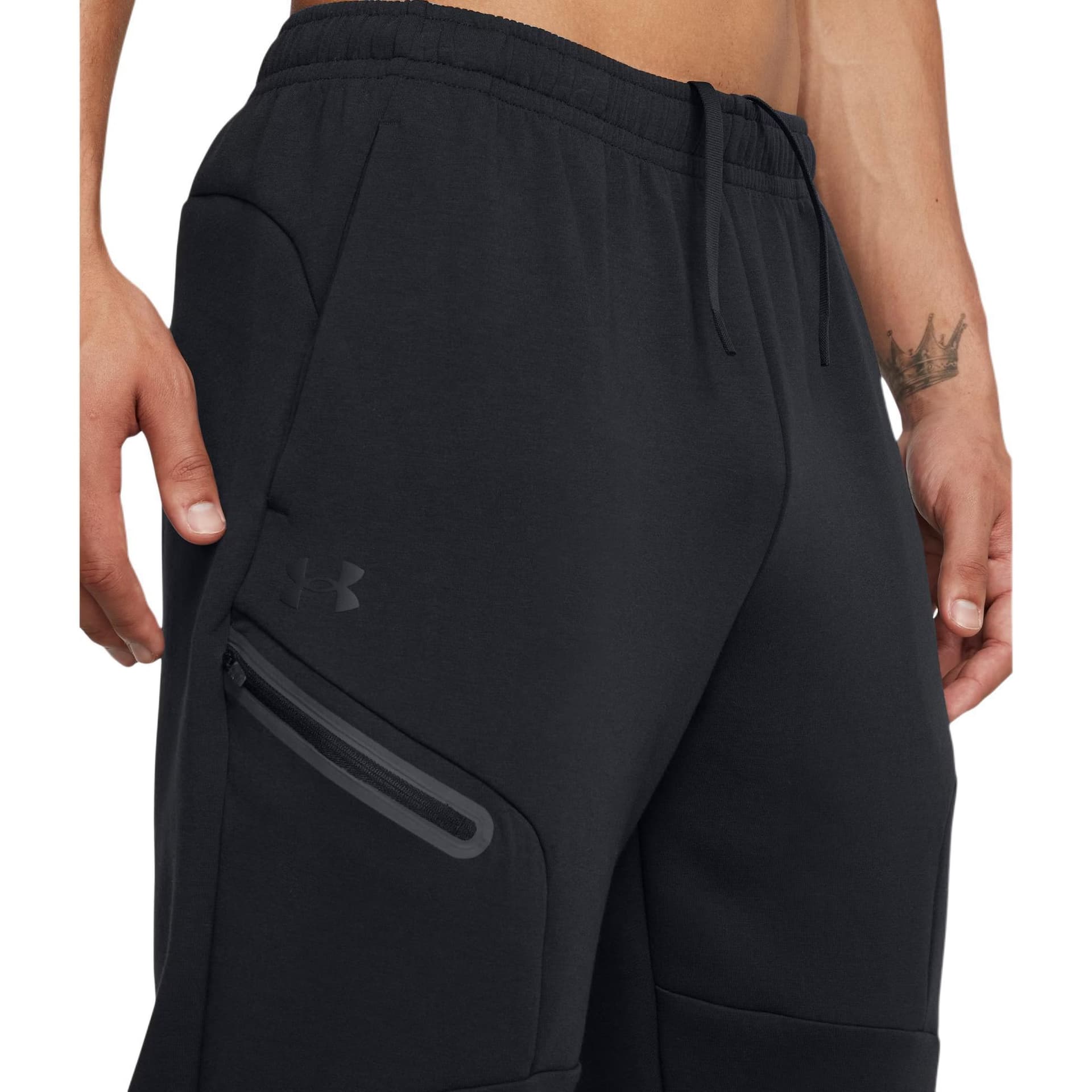 Штаны Under Armour Unstoppable Спортивные трикотажные брюки Мужской Черный - изображение 6