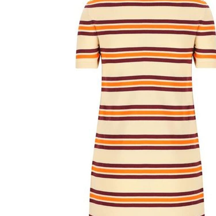 Платье Miu Miu Striped Logo Dress - изображение 3